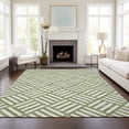 thumbnail image 1 of Addison Rugs Chantille Indoor/Outdoor Transitional Squares Olive Washable Rectangle Rug, 9' x 12', 1 of 6
