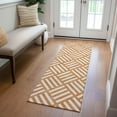 thumbnail image 1 of Addison Rugs Chantille Indoor/Outdoor Transitional Squares Orange Washable Runner Rug, 2'3" x 7'6", 1 of 6