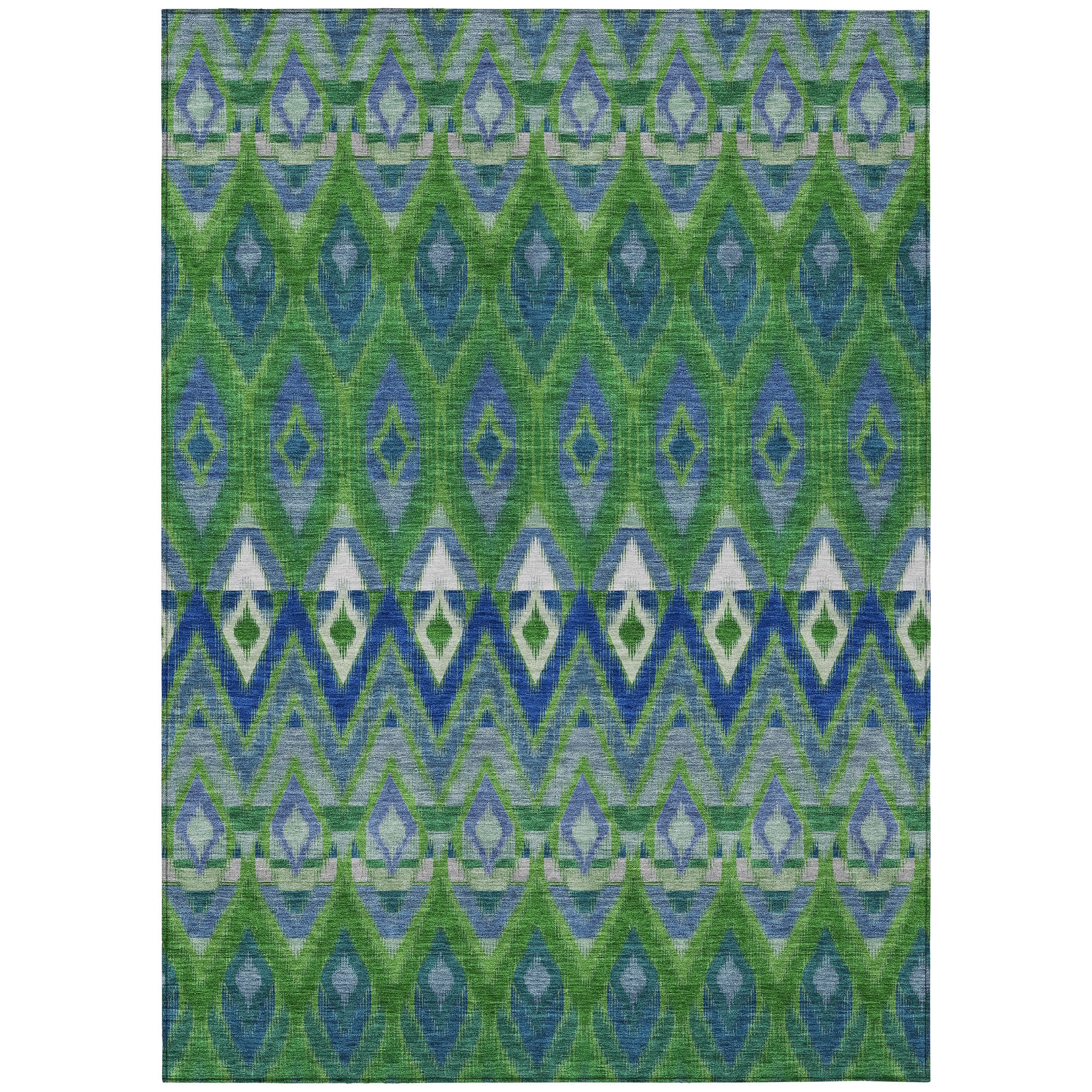 Addison Green 8' x 10' Washable Synthetic Rug