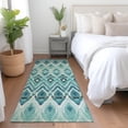 thumbnail image 1 of Addison Rugs Chantille Indoor/Outdoor Transitional Southwest Teal Washable Runner Rug, 2'3" x 7'6", 1 of 6