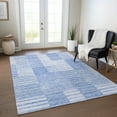 thumbnail image 1 of Addison Rugs Chantille Indoor/Outdoor Transitional Striped Blue Washable Rectangle Rug, 8' x 10', 1 of 6