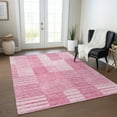 thumbnail image 1 of Addison Rugs Chantille Indoor/Outdoor Transitional Striped Pink Washable Rectangle Rug, 8' x 10', 1 of 6