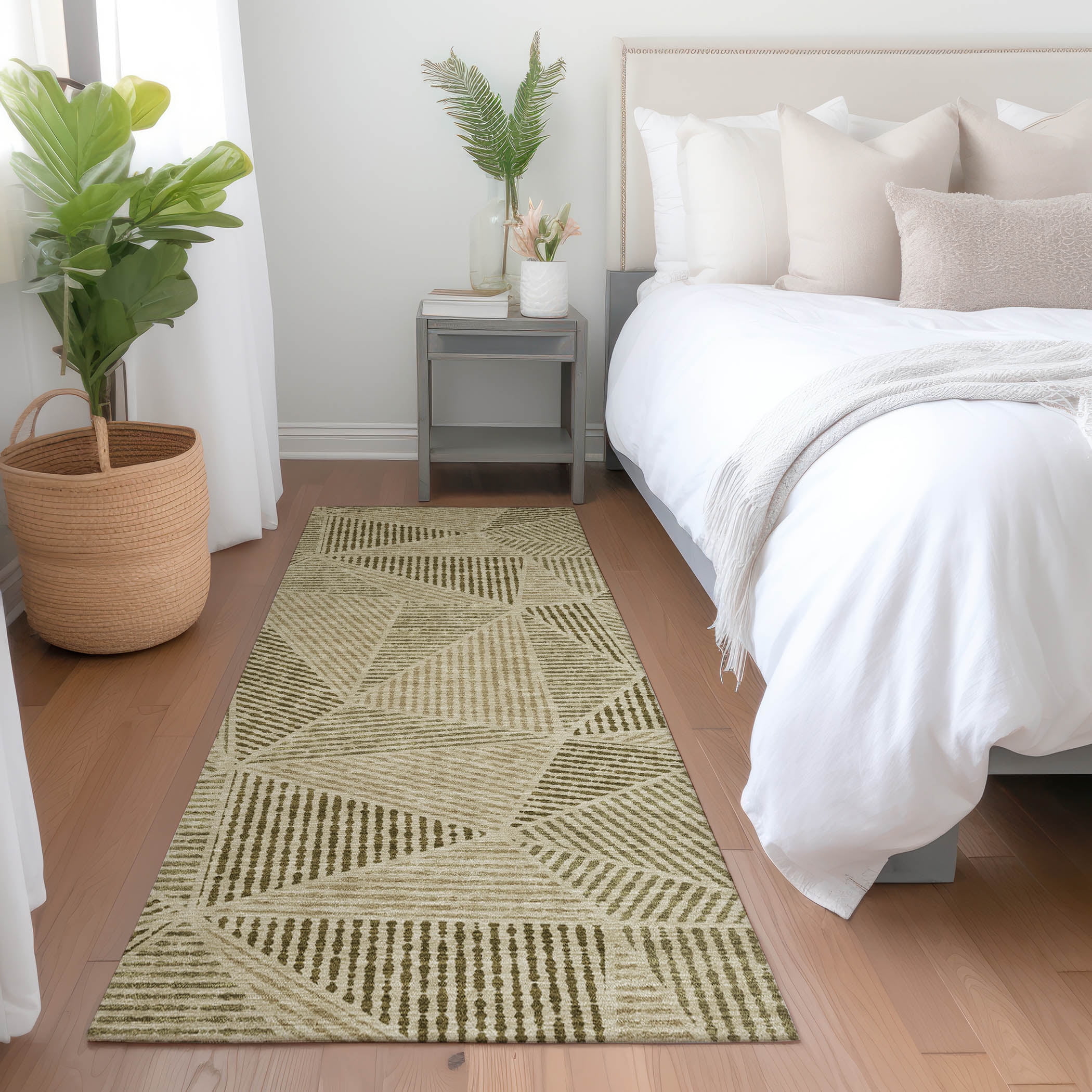Addison Rugs Chantille Indoor/Outdoor Transitional Geometric Khaki ...