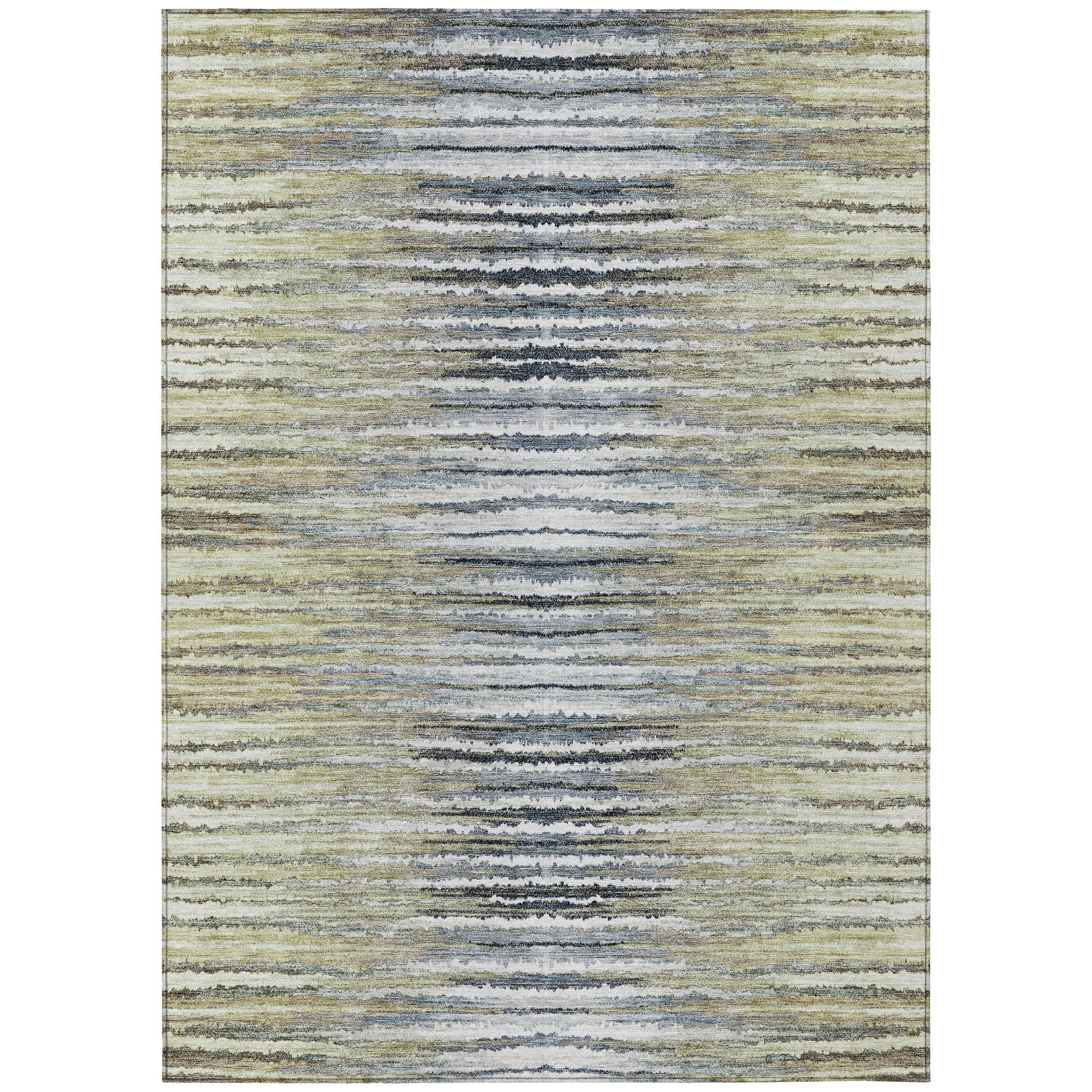 Addison Rugs Machine Washable Indoor/ Outdoor Chantille Jagged Stripes ...