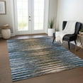 thumbnail image 1 of Addison Rugs Chantille Indoor/Outdoor Traditional Stripes Blue Washable Rectangle Rug, 5' x 7'6", 1 of 6