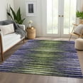 thumbnail image 1 of Addison Rugs Chantille Indoor/Outdoor Traditional Stripes Purple Washable Rectangle Rug, 5' x 7'6", 1 of 6