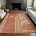 thumbnail image 1 of Addison Rugs Chantille Indoor/Outdoor Transitional Art Deco Salmon Washable Rectangle Rug, 2'6" x 3'10", 1 of 6