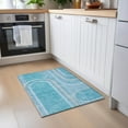 thumbnail image 1 of Addison Rugs Chantille Indoor/Outdoor Transitional Art Deco Teal Washable Rectangle Rug, 1'8" x 2'6", 1 of 6