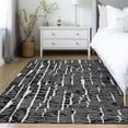 thumbnail image 1 of Addison Rugs Chantille Indoor/Outdoor Transitional Lines Black Washable Rectangle Rug, 3' x 5', 1 of 6