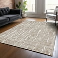 thumbnail image 1 of Addison Rugs Chantille Indoor/Outdoor Transitional Lines Brown Washable Rectangle Rug, 9' x 12', 1 of 6