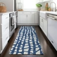 thumbnail image 1 of Addison Rugs Chantille Indoor/Outdoor Transitional Squares Navy Washable Runner Rug, 2'3" x 7'6", 1 of 6