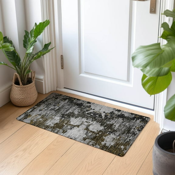 Addison Rugs Chantille Indoor/Outdoor Transitional Modern Taupe Washable Rectangle Rug, 1'8" x 2'6"