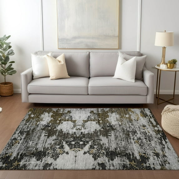 Addison Rugs Chantille Indoor/Outdoor Transitional Modern Taupe Washable Rectangle Rug, 3' x 5'