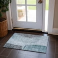 thumbnail image 1 of Addison Rugs Chantille Indoor/Outdoor Transitional Modern Teal Washable Rectangle Rug, 1'8" x 2'6", 1 of 6