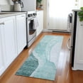 thumbnail image 1 of Addison Rugs Chantille Indoor/Outdoor Transitional Abstract Teal Washable Runner Rug, 2'3" x 7'6", 1 of 6