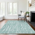 thumbnail image 1 of Addison Rugs Chantille Indoor/Outdoor Transitional Lines Teal Washable Rectangle Rug, 9' x 12', 1 of 6
