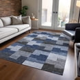 thumbnail image 1 of Addison Rugs Chantille Indoor/Outdoor Transitional Geometric Blue Washable Rectangle Rug, 10' x 14', 1 of 6