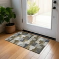 thumbnail image 1 of Addison Rugs Chantille Indoor/Outdoor Transitional Geometric Brown Washable Rectangle Rug, 1'8" x 2'6", 1 of 6