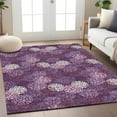 thumbnail image 1 of Addison Rugs Chantille Indoor/Outdoor Transitional Circles Eggplant Washable Rectangle Rug, 10' x 14', 1 of 6