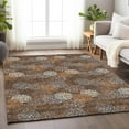 thumbnail image 1 of Addison Rugs Chantille Indoor/Outdoor Transitional Circles Fudge Washable Rectangle Rug, 8' x 10', 1 of 6