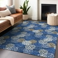 thumbnail image 1 of Addison Rugs Chantille Indoor/Outdoor Transitional Circles Navy Washable Rectangle Rug, 3' x 5', 1 of 6