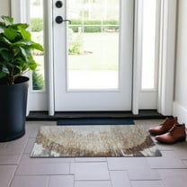 Addison Rugs Chantille Indoor/Outdoor Transitional Spiral Brown Washable Rectangle Rug, 1'8" x 2'6"