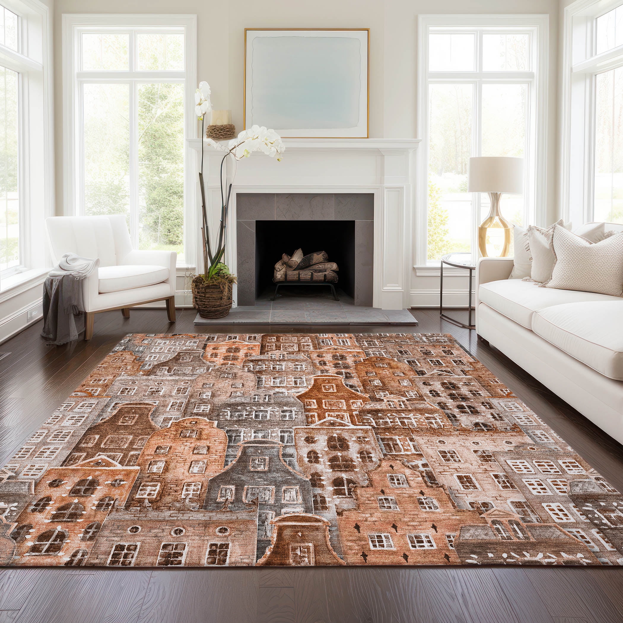 Parika Rugs Addison Rugs Chantille Indoor/Outdoor Transitional Novelty Paprika ...