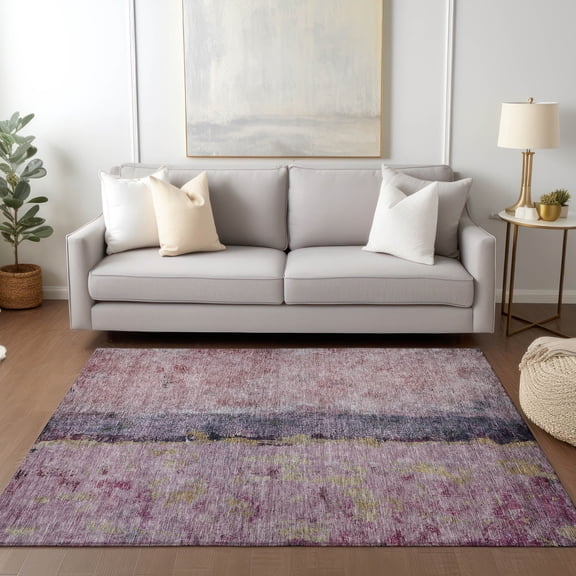 Addison Rugs Chantille Indoor/Outdoor Transitional Modern Blush Washable Rectangle Rug, 3' x 5'