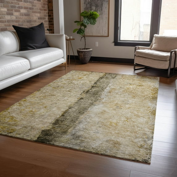 Addison Rugs Chantille Indoor/Outdoor Transitional Modern Brown Washable Rectangle Rug, 5' x 7'6"