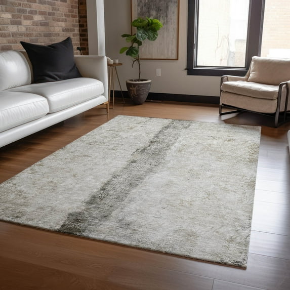 Addison Rugs Chantille Indoor/Outdoor Transitional Modern Taupe Washable Rectangle Rug, 10' x 14'