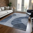 thumbnail image 1 of Addison Rugs Chantille Indoor/Outdoor Transitional Art Deco Blue Washable Rectangle Rug, 10' x 14', 1 of 6