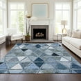 thumbnail image 1 of Addison Rugs Chantille Indoor/Outdoor Transitional Geometric Blue Washable Rectangle Rug, 9' x 12', 1 of 6