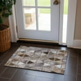 thumbnail image 1 of Addison Rugs Chantille Indoor/Outdoor Transitional Geometric Brown Washable Rectangle Rug, 1'8" x 2'6", 1 of 6