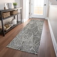 thumbnail image 1 of Addison Rugs Chantille Indoor/Outdoor Transitional Diamond Gray Washable Runner Rug, 2'3" x 7'6", 1 of 6