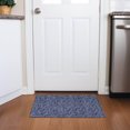 thumbnail image 1 of Addison Rugs Chantille Indoor/Outdoor Transitional Floral Navy Washable Rectangle Rug, 1'8" x 2'6", 1 of 6