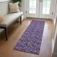 thumbnail image 1 of Addison Rugs Chantille Indoor/Outdoor Transitional Floral Purple Washable Runner Rug, 2'3" x 7'6", 1 of 5