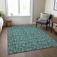 thumbnail image 1 of Addison Rugs Chantille Indoor/Outdoor Transitional Floral Teal Washable Rectangle Rug, 10' x 14', 1 of 6