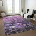 thumbnail image 1 of Addison Rugs Chantille Indoor/Outdoor Transitional Floral Purple Washable Rectangle Rug, 3' x 5', 1 of 6