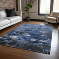 thumbnail image 1 of Addison Rugs Chantille Indoor/Outdoor Transitional Floral Blue Washable Rectangle Rug, 9' x 12', 1 of 6