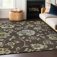 thumbnail image 1 of Addison Rugs Chantille Indoor/Outdoor Transitional Floral Chocolate Washable Rectangle Rug, 2'6" x 3'10", 1 of 6