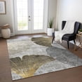 thumbnail image 1 of Addison Rugs Chantille Indoor/Outdoor Transitional Floral Gray Washable Rectangle Rug, 5' x 7'6", 1 of 6