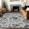 thumbnail image 1 of Addison Rugs Chantille Indoor/Outdoor Transitional Floral Gray Washable Rectangle Rug, 5' x 7'6", 1 of 6