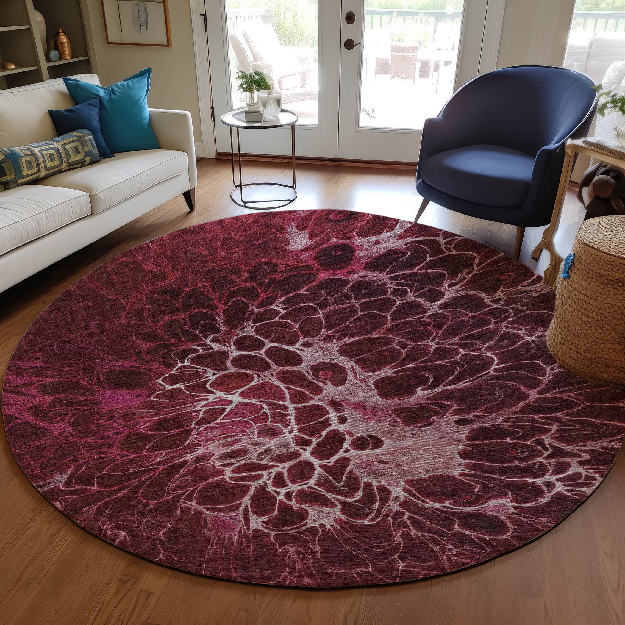 Addison Rugs Chantille Indoor/Outdoor Transitional Modern Merlot ...