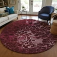 thumbnail image 1 of Addison Rugs Chantille Indoor/Outdoor Transitional Modern Merlot Washable Round Rug, 8' x 8', 1 of 6