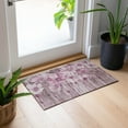 thumbnail image 1 of Addison Rugs Chantille Indoor/Outdoor Transitional Floral Plum Washable Rectangle Rug, 1'8" x 2'6", 1 of 6