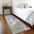 thumbnail image 1 of Addison Rugs Chantille Indoor/Outdoor Transitional Floral Purple Washable Runner Rug, 2'3" x 7'6", 1 of 5