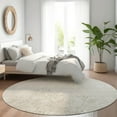 thumbnail image 1 of Addison Rugs Chantille Indoor/Outdoor Transitional Floral Beige Washable Round Rug, 8' x 8', 1 of 6