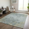 thumbnail image 1 of Addison Rugs Chantille Indoor/Outdoor Transitional Floral Gray Washable Rectangle Rug, 5' x 7'6", 1 of 6