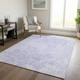 thumbnail image 1 of Addison Rugs Chantille Indoor/Outdoor Transitional Floral Lilac Washable Rectangle Rug, 5' x 7'6", 1 of 6