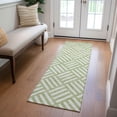 thumbnail image 1 of Addison Rugs Chantille Indoor/Outdoor Transitional Squares Aloe Washable Runner Rug, 2'3" x 7'6", 1 of 5